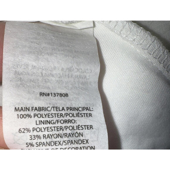 XXL Women’s Off White Gold Embroidered Long Sleeve NFL NY Jets Top - Picture 4 of 7